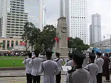 銀樂隊演出中