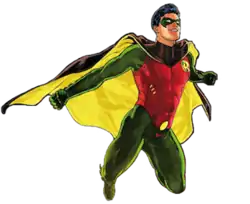 Dick Grayson as Robin. Art by Mikel Janín.