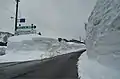 道路两侧积雪（国道405号）