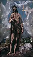 Saint John the Baptist（西班牙语：）, c. 1600, El Greco.