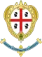 Coat of arms of Sardinia, showing the same pattern as the flag