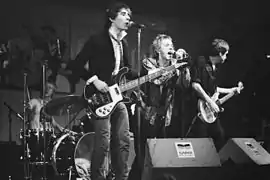 The Sex Pistols in Amsterdam in 1977 (L–R: Paul Cook, Glen Matlock, Johnny Rotten and Steve Jones)