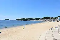 篠島東岸的前濱海灘（篠島海水浴場）