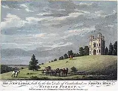 英国温莎大公园的灌木丘塔(Shrubs Hill Tower),更名为美景堡(英语:)