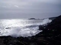 英國威爾斯西岸的春季暴風雨，由於海平面上升，影響更會深入內陸。