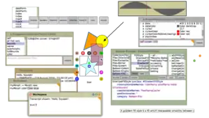 Screenshot of the Squeak/Smalltalk Morphic User Interface