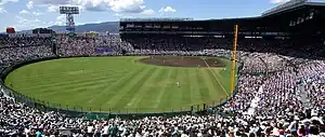 攝於2009年第91回全國高等學校野球選手權大會决赛前