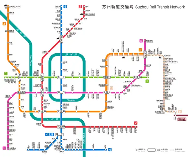 苏州轨道交通线路图