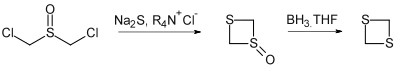 Synthesis of 1,3-dithietane