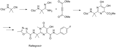 Synthesis of raltegravir