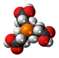 Space-filling model of the TCEP molecule