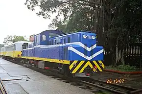 LDH101型柴液機車於苗栗鐵道公園