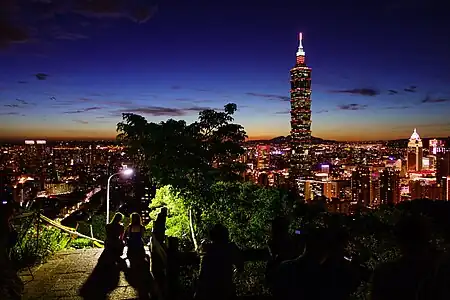 福德坑公園的101夜景