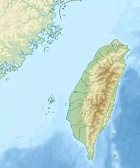 Map showing the location of 向陽大崩壁