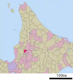 瀧川市在北海道的位置