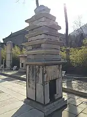 云居寺内一座建于711年的石塔