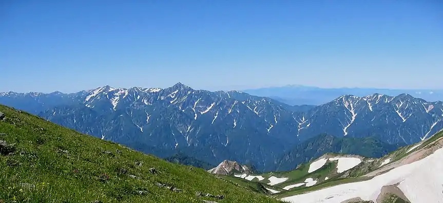 白馬岳眺望立山連峰