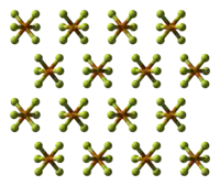 Ball-and-stick model of the crystal structure