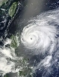 2012年8月20日，即將達到最高強度的颱風天秤