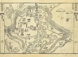 清乾隆四年（1739）《湖州府志》府城圖