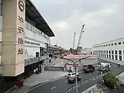 23号线华宁路站施工工地，位于5号线车站西北侧