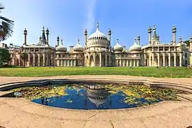 Royal Pavilion Brighton and reflective pool