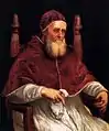 提香Portrait of Pope Julius II. 99 × 82 cm.