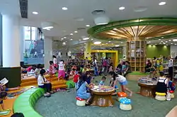 Tin Shui Wai Major Library at night