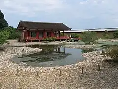 平城宮遺跡內重建的東院庭園