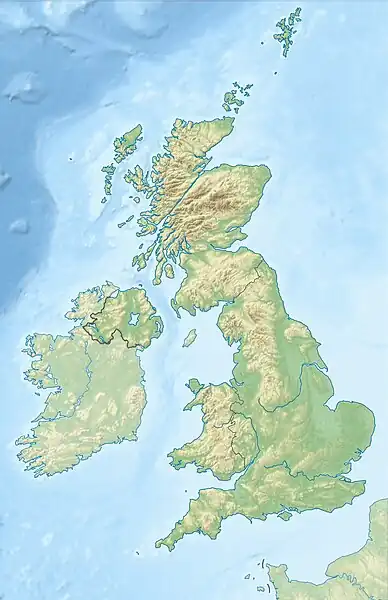 Map of the UK with location of 'golden triangle' universities highlighted