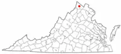 Location in the Commonwealth of Virginia