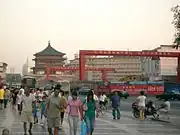 施工中的  2号线车站 (2009年7月)