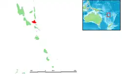 Location within Vanuatu