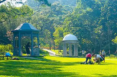 山頂公園英式庭園，感覺寧靜