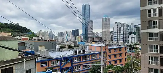 View of Busan from Jeonpo Samgeori bus stop.jpg