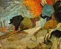 保罗·高更- Washerwomen in Arles - 1888