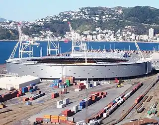 Westpac Stadium viewed from Wadestown