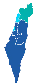 Winning party by district