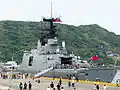 9號碼頭開放參觀中的武昌軍艦後方，攝於11號碼頭濟陽級巡防艦淮陽軍艦艦艉