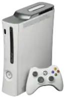 Left: Xbox 360 Elite, Centre: Xbox 360 S and new-style controller, Right: Xbox 360 E and new-style controller