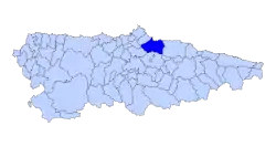 Location of Gijón