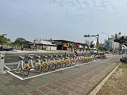 於2023年2月23日啟用的YouBike站點(臺南轉運站)